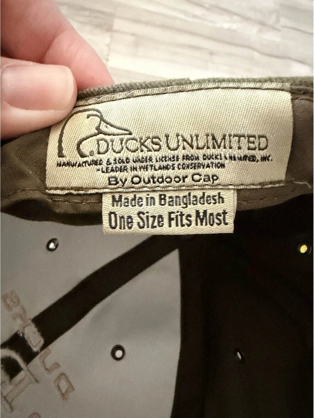 Hat Cap Licensed Ducks Unlimited Camouflage  Embroidered Hunting Adjustable